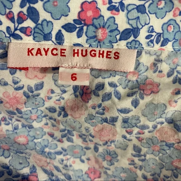 Kacey Hughes blue floral dress - Picture 12 of 12